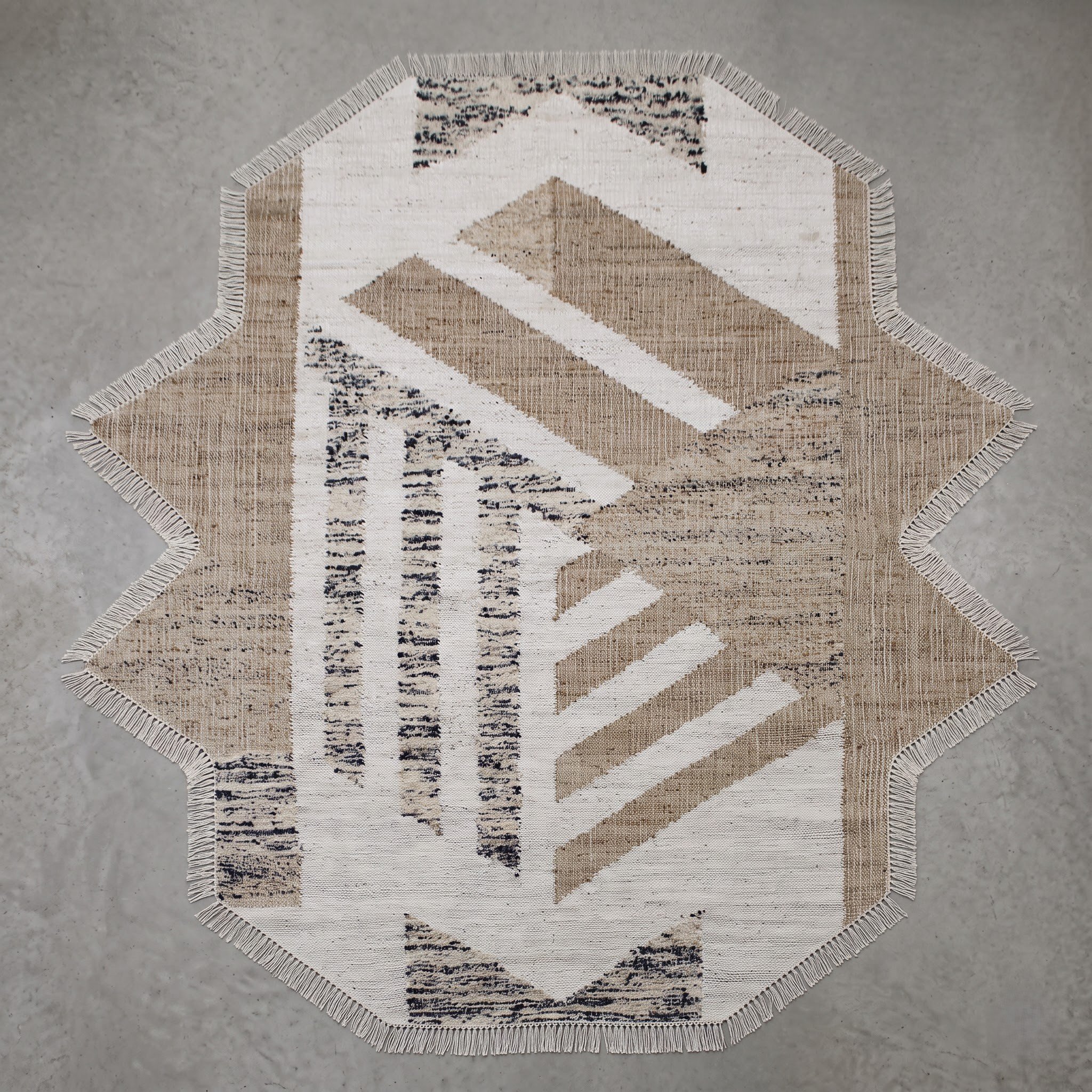 Free-form Carpet — Organic Fluid Sculpted | Paliram Carpets Custom Weave Mirzapur