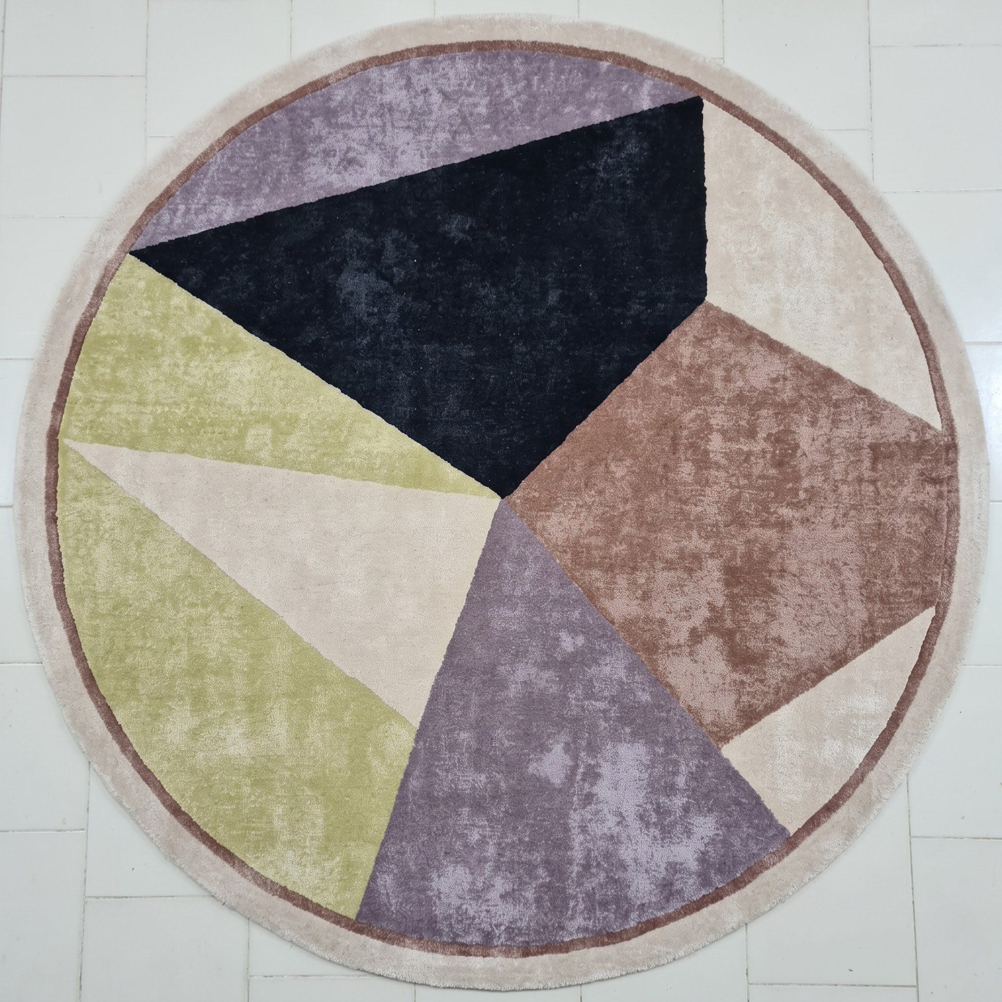 Free-form Carpet — Organic Fluid Sculpted | Paliram Carpets Custom Weave Mirzapur