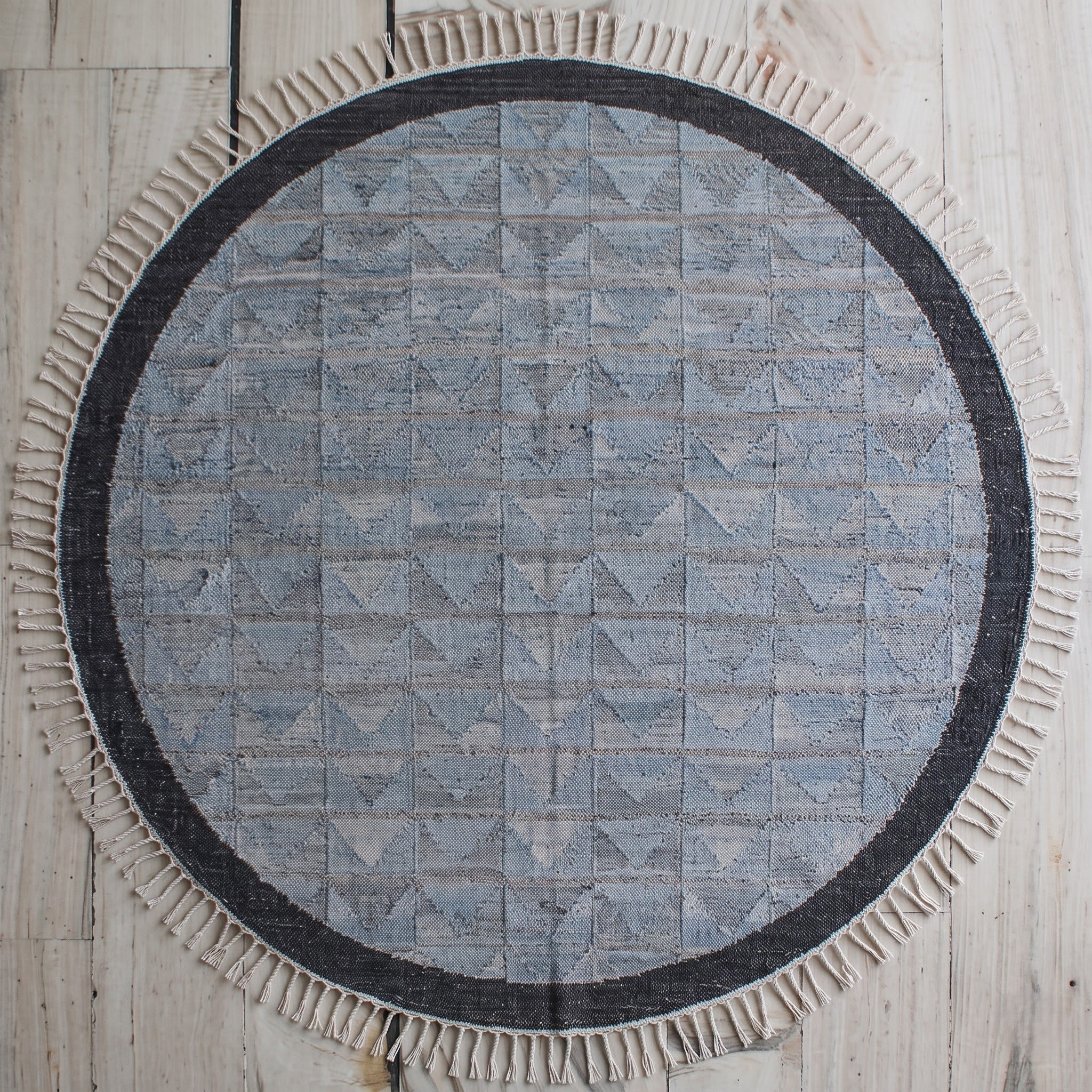 Hexagon Carpet — Geometric Honeycomb | Paliram Carpets Custom Weave Mirzapur