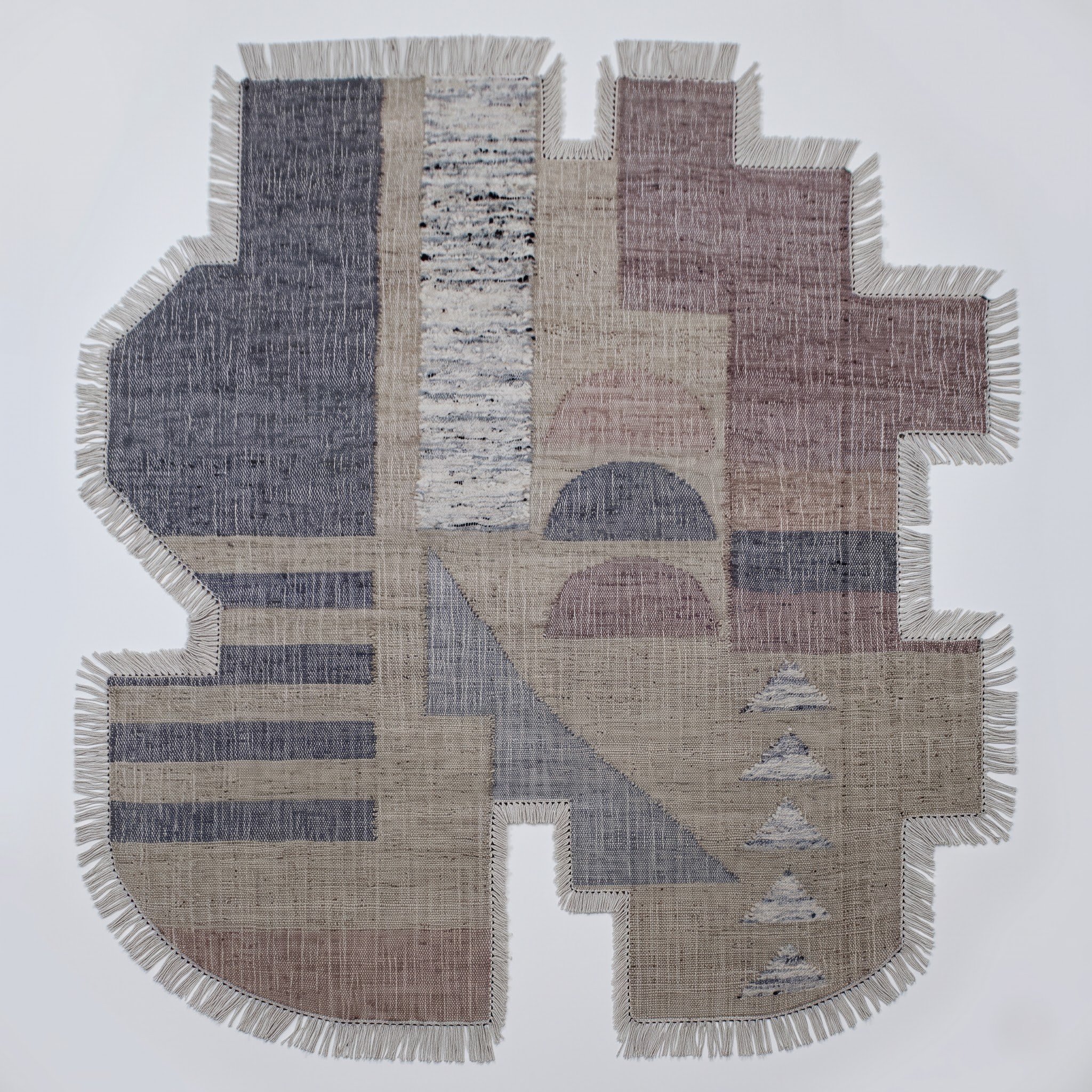 Hexagon Carpet — Geometric Honeycomb | Paliram Carpets Custom Weave Mirzapur