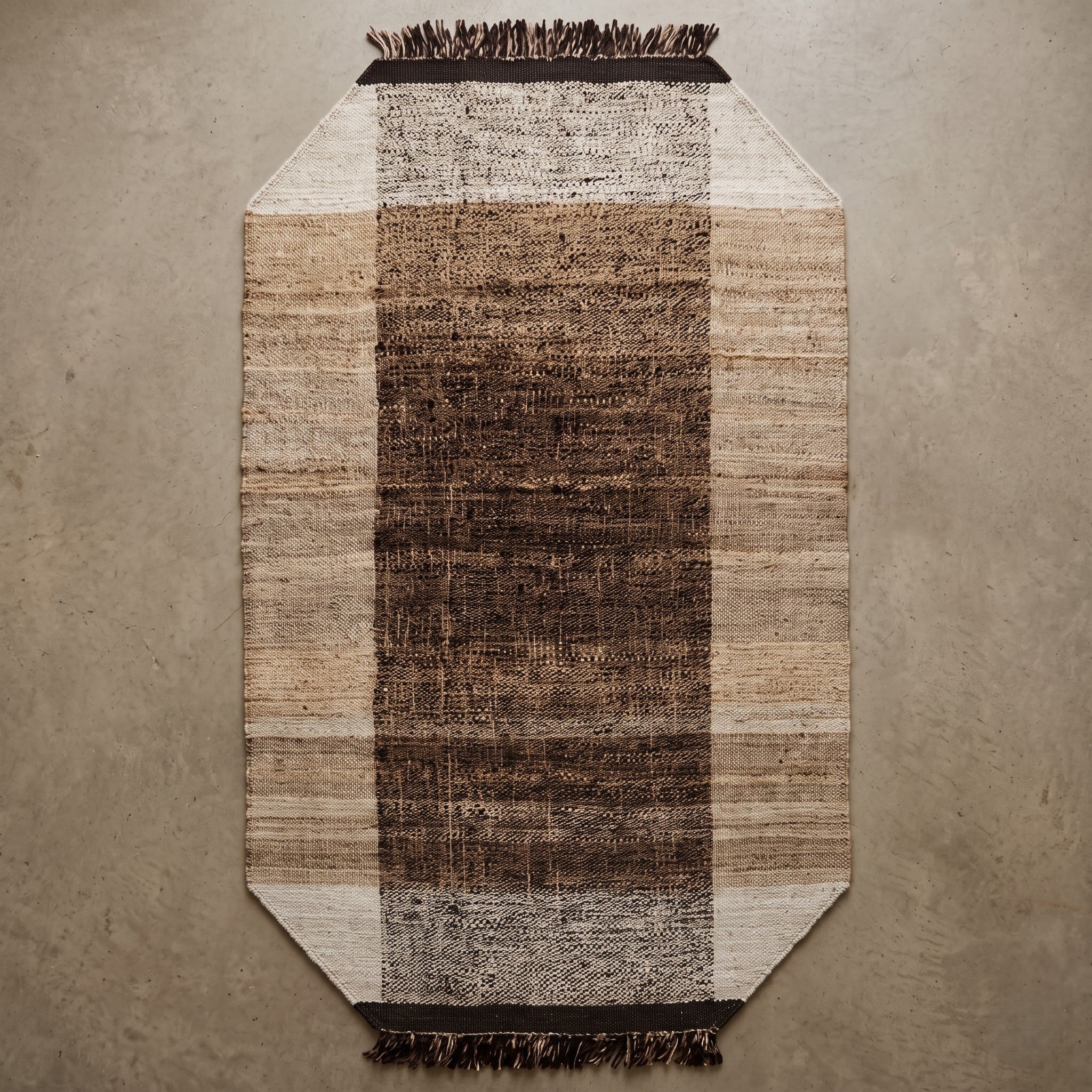 Hexagon Carpet — Geometric Honeycomb | Paliram Carpets Custom Weave Mirzapur