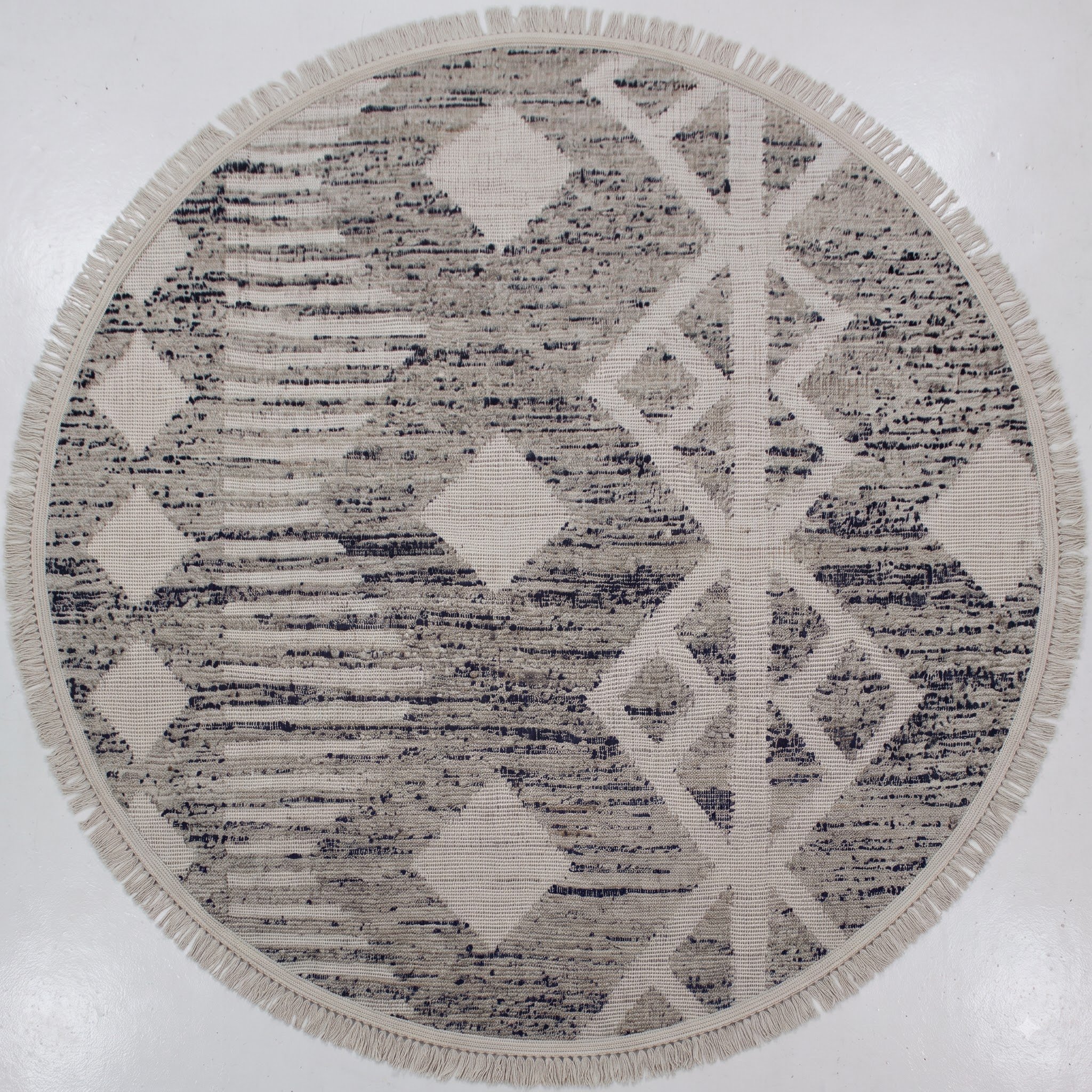 Hexagon Carpet — Geometric Honeycomb | Paliram Carpets Custom Weave Mirzapur