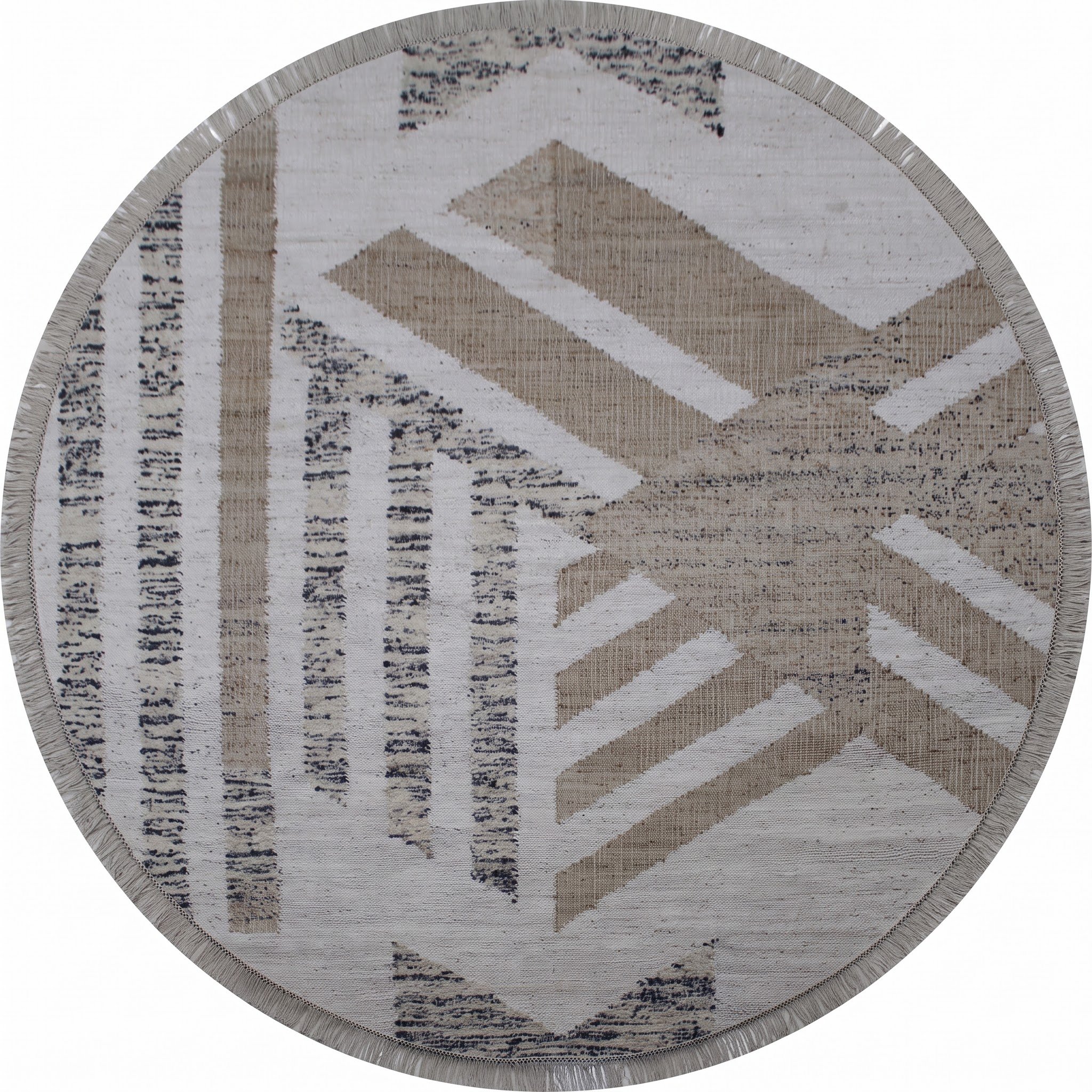 Hexagon Carpet — Geometric Honeycomb | Paliram Carpets Custom Weave Mirzapur