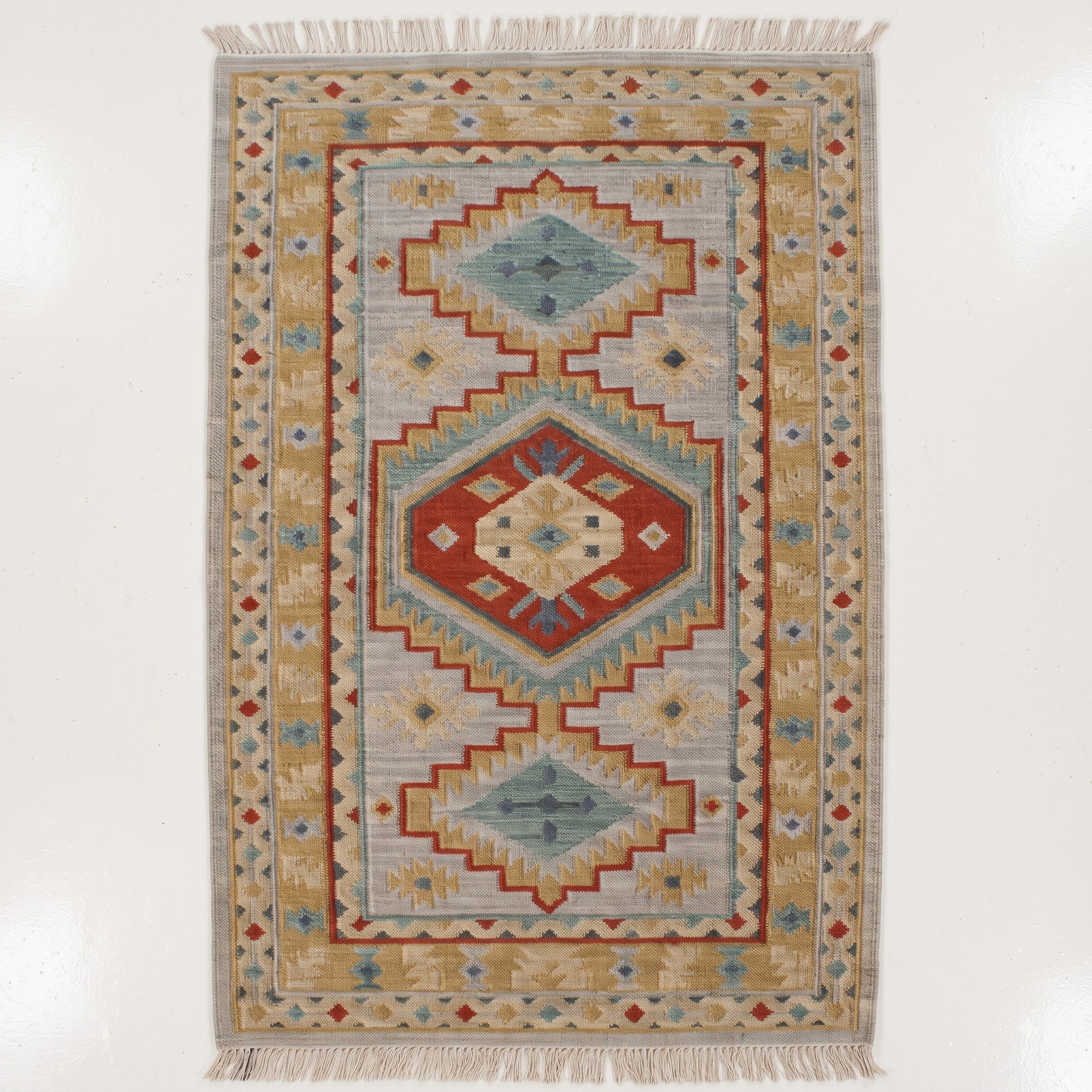 Round Carpet — Circular Scallop Mandala | Paliram Carpets Custom Weave Mirzapur
