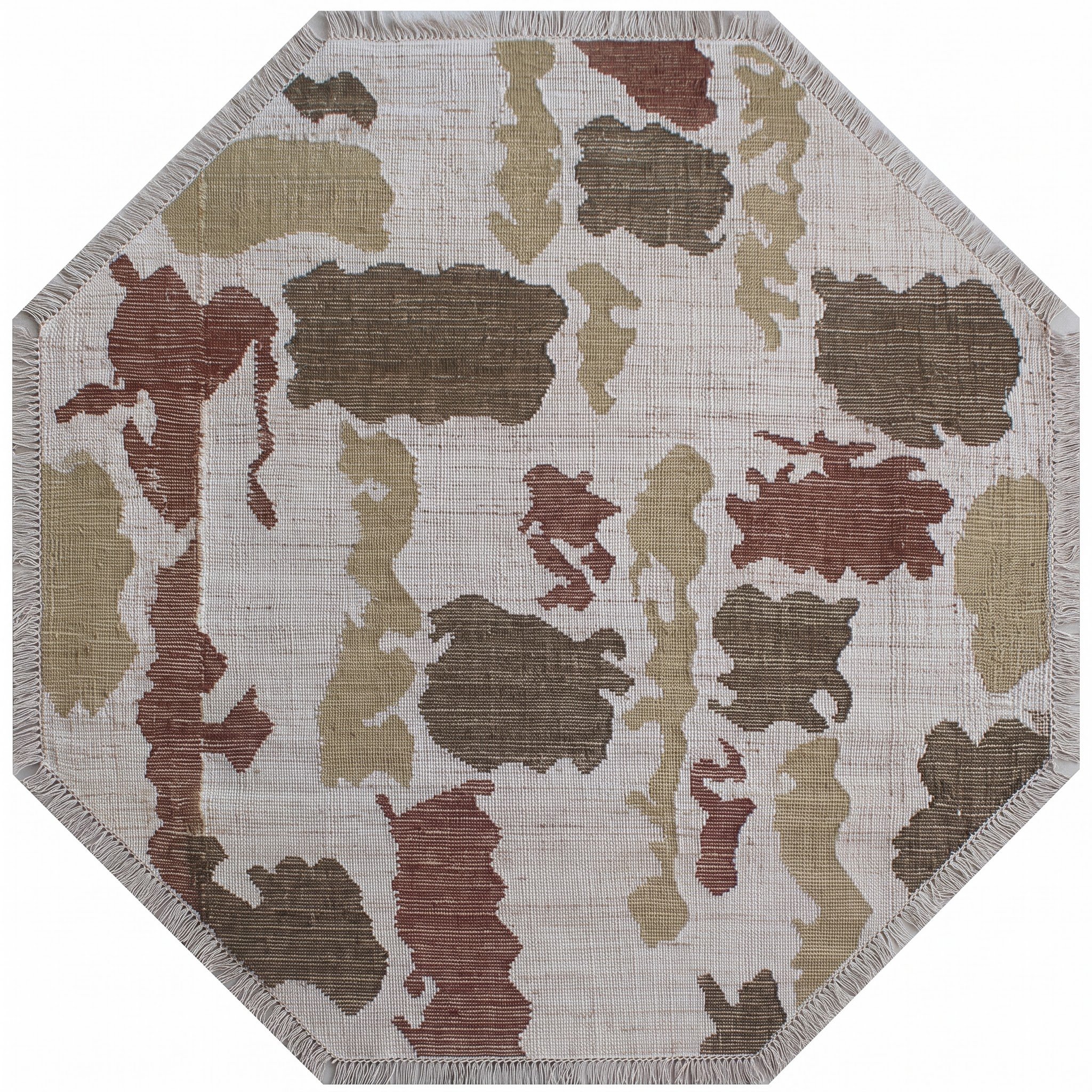 Round Carpet — Circular Scallop Mandala | Paliram Carpets Custom Weave Mirzapur
