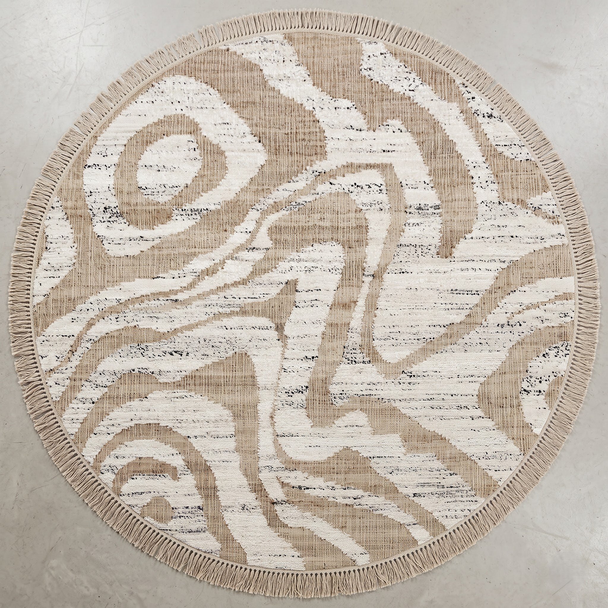 Square Carpet — Geometric Grid Border | Paliram Carpets Custom Weave Mirzapur