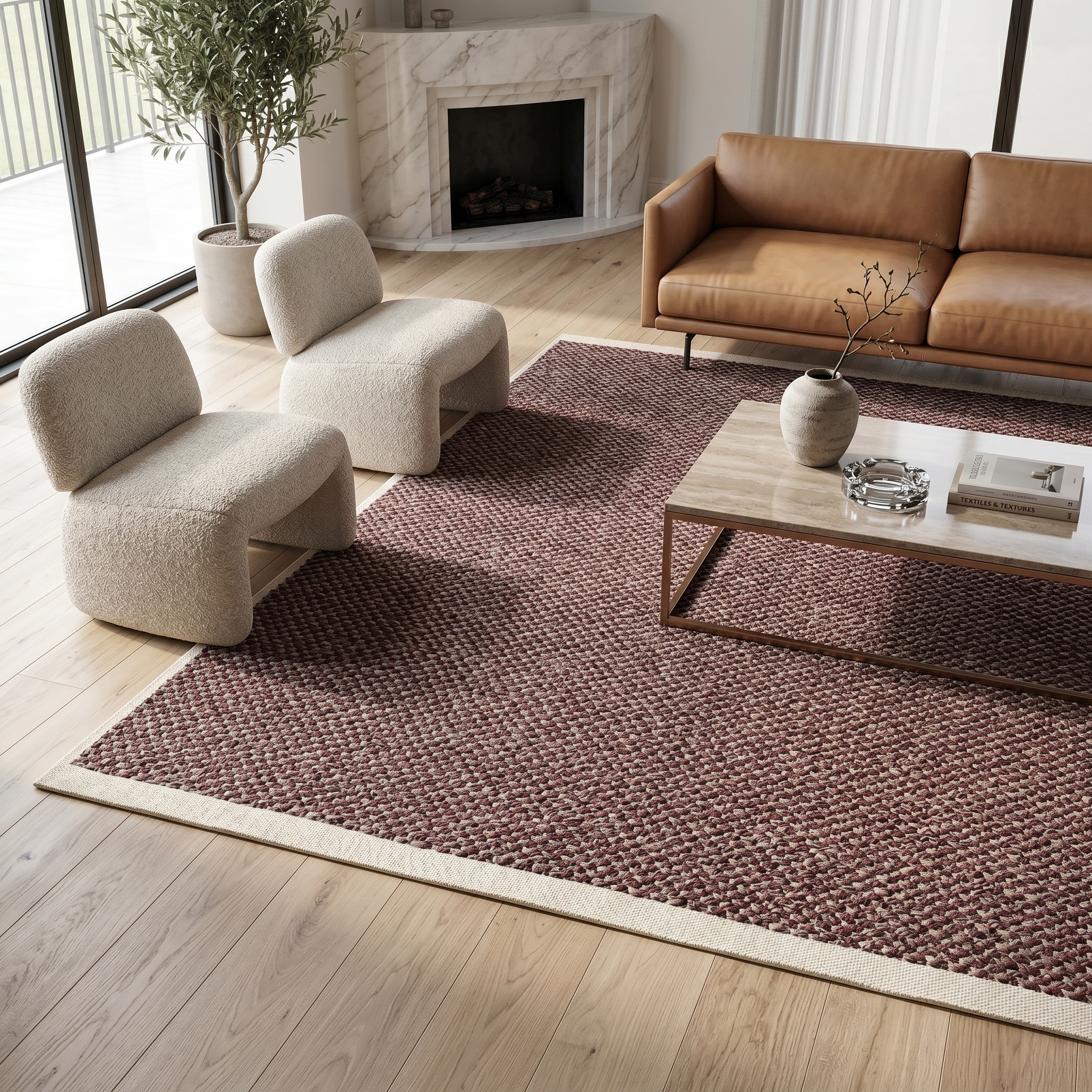 Vermont Rust Jute Rug